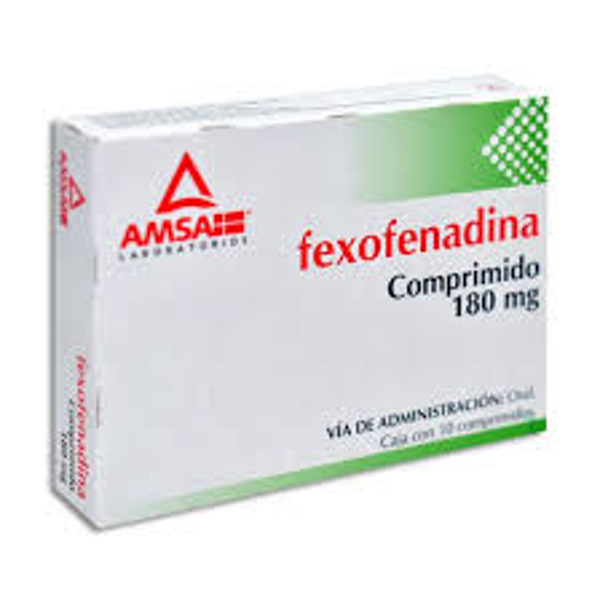 FEXOFENADINA 180.00 MG COMPRIMIDOS. C/10 AMSA