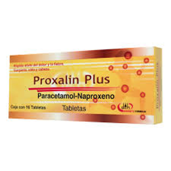 PROXALIN PLUS TABS. PARACETAMOL 300.00 MG NAPROXENO 250.00 MG C/16