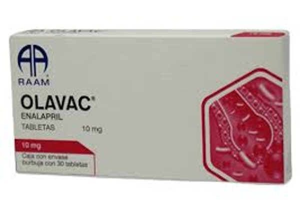 OLAVAC ENALAPRIL 10.00 MG TABS. C/30