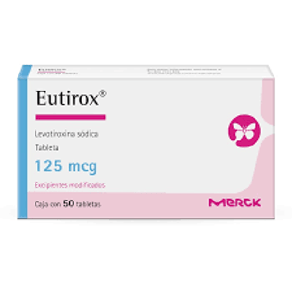 EUTIROX LEVOTIROXINA  125MCG TABS. C/50