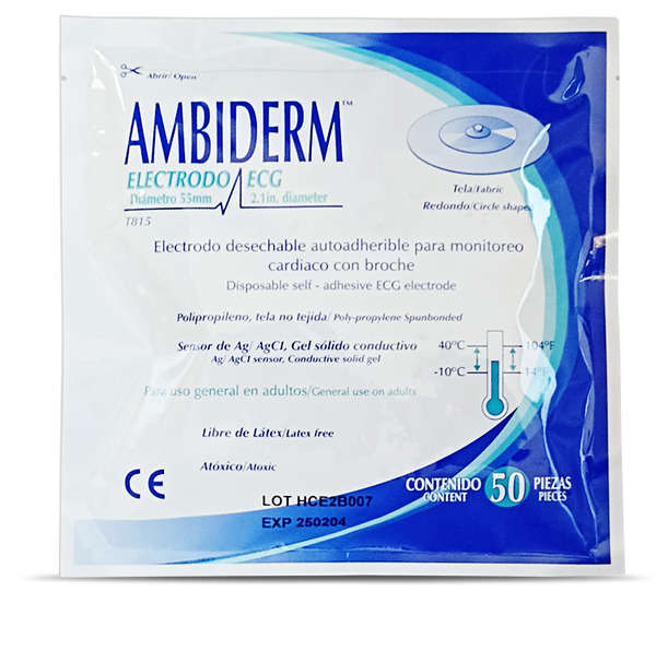 ELECTRODO ECG AUTOADHERIBLE PARA MONITOREO CARDIACO