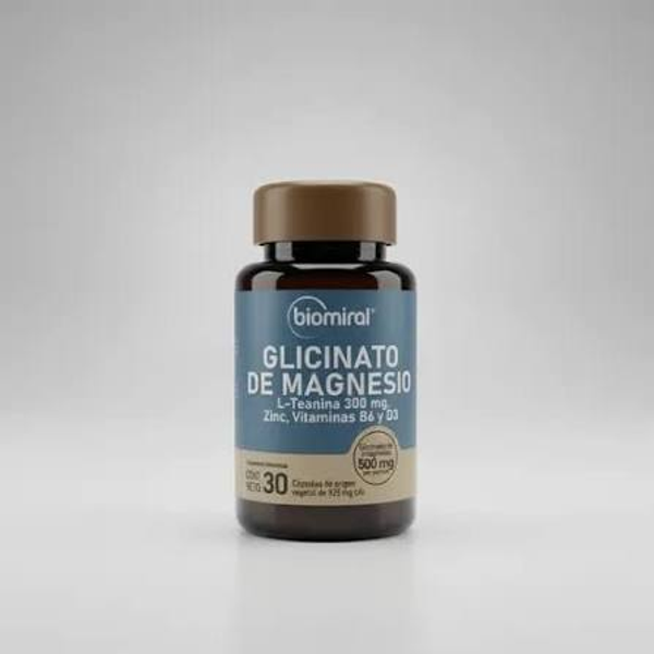 GLICINATO DE MAGNESIO TABS. L-TEANINA 300MG/ZINC/VITAMINA B6 Y B12 C/30