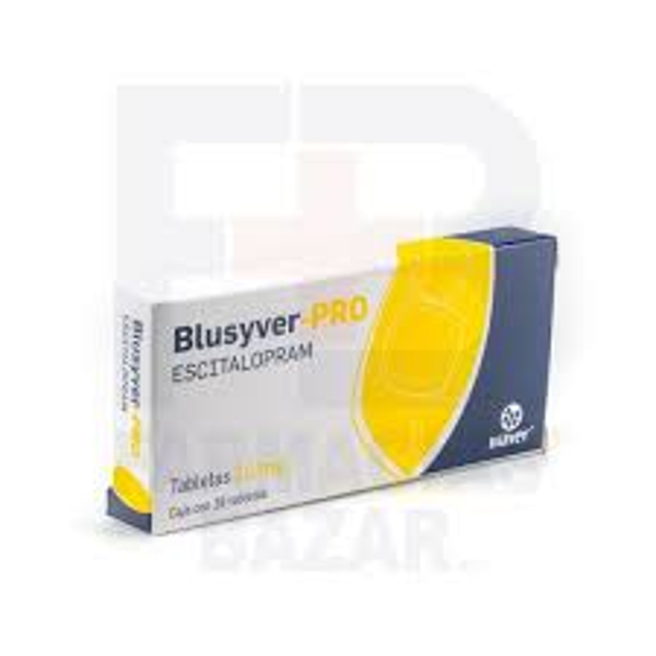 BLUSYVER ESCITALOPRAM 10.00 MG TABS C/14