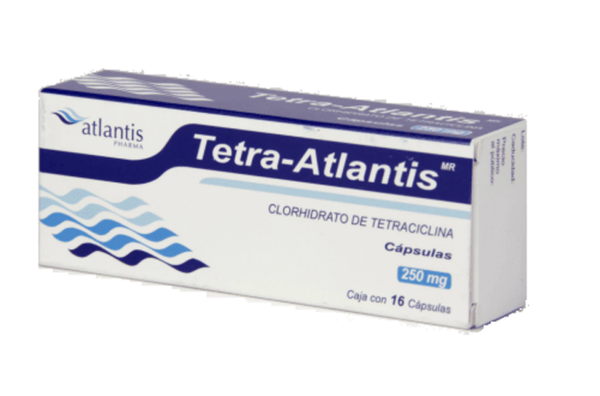 TETRA ATLANTIS 250MG C/16 CLORHIDRATO DE TETRACICLINA