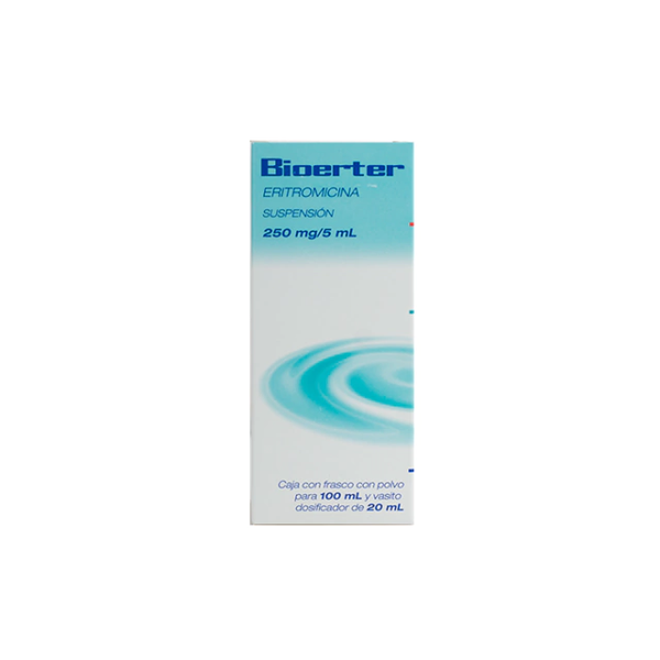 BIOERTER SUSP ERITROMICINA SUSPENCION  250.00 MG / 5 ML 100ML