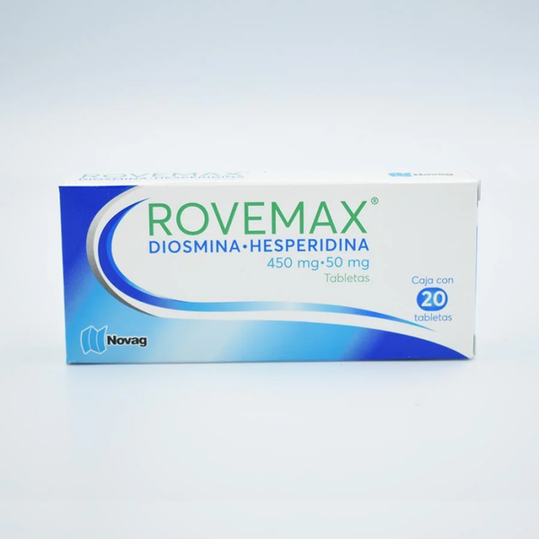 ROVEMAX HESPERIDINA 50.00 MG DIOSMINA 450.00 MG TABS. C/20