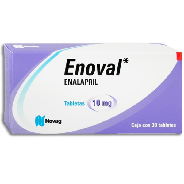 ENOVAL TABS. ENALAPRIL 10.00 MG C/30