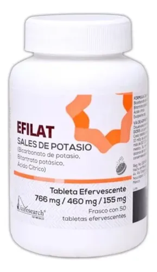 EFILAT EFERVESCENTES SALES DE POTASIO