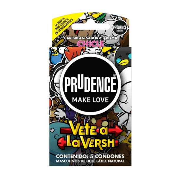 PRUDENCE MAKE LOVE C/5 PZAS SABOR CHICLE
