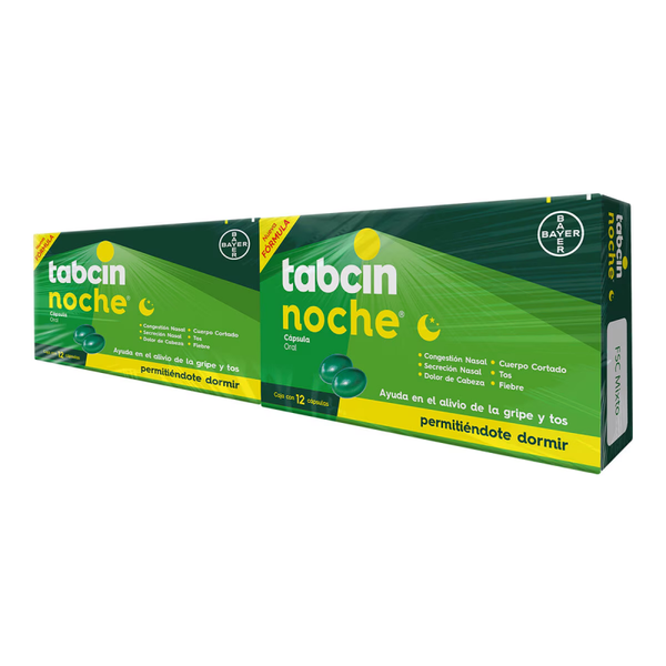 TABCIN NOCHE 12 CAPS 2 PACK