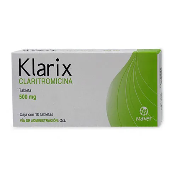 KLARIX TABS (CLARITROMICINA 500.00 MG)