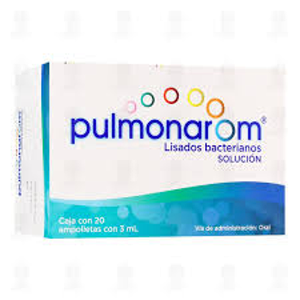PULMONAROM LISADOS BACTERIANOS SOLUCION C/20 AMPOLLETAS DE 3ML