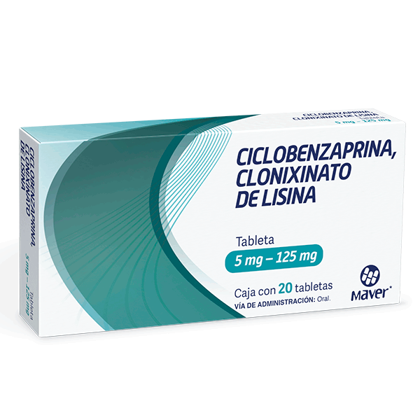CICLOBENZAPRINA/ CLONIXINATO DE LISINA 5MG-125MG