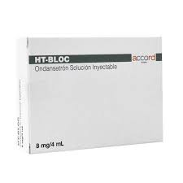 HT-BLOC ONDANSETRON SOLUCIÓN 8MG/4ML INYECTABLE C/3 AMPOLLETAS