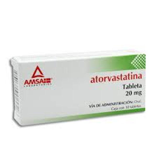 ATORVASTATINA 20MG TABS AMSA