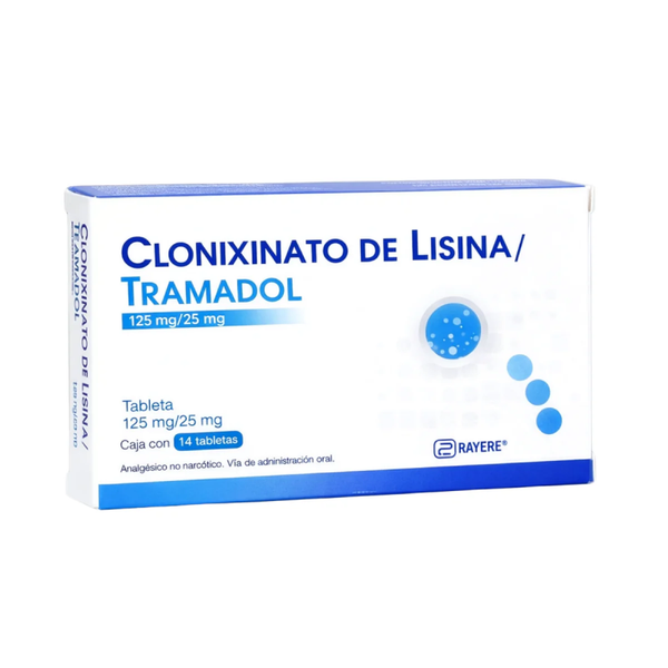 CLONIXINATO DE LISINA/TRAMADOL 125MG/25MG C/14