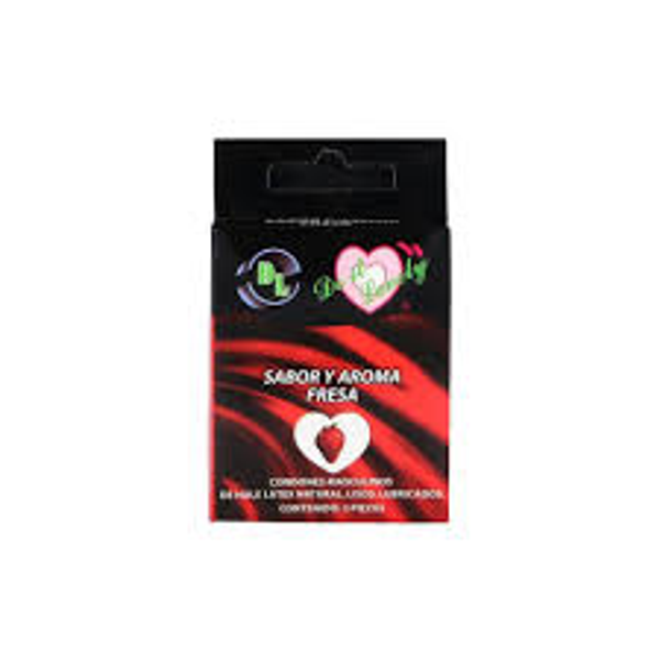 DL CONDONES SABOR Y AROMA FRESA C/3