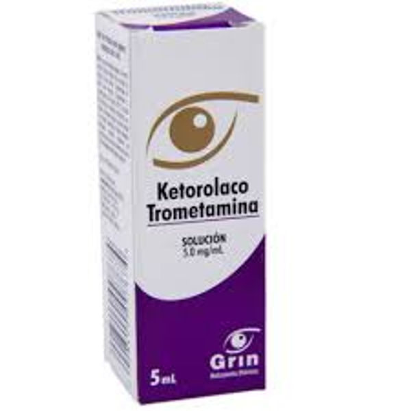 KETOROLACO TROMETAMINA GOTAS OFTALMICAS GRIN