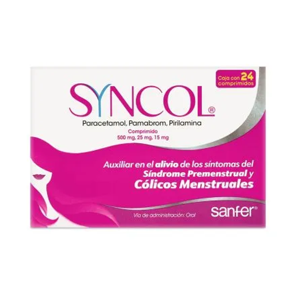 SYNCOL TABS (PARACETAMOL/PAMABROM7PIRILAMINA)