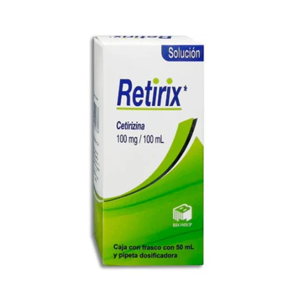 RETIRIX SOLUCION (CETIRIZINA 100.00 MG) FCO C/50ML