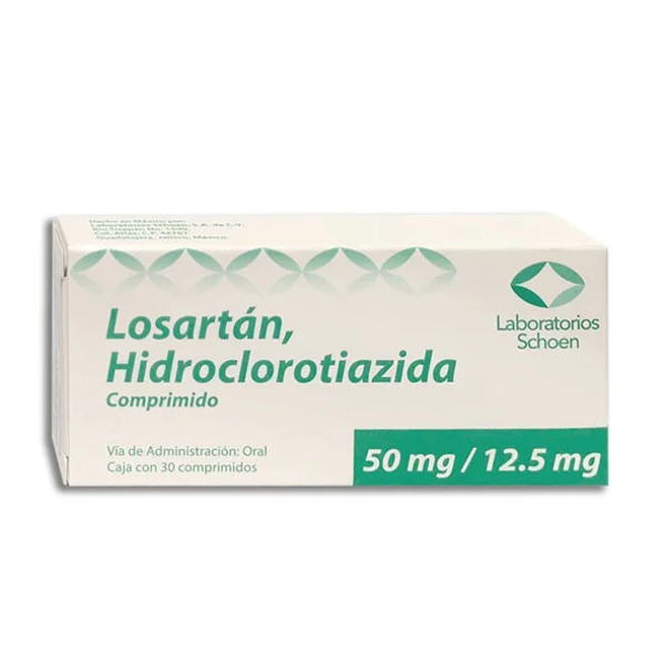 LOSARTAN 50.00 MG HIDROCLOROTIAZIDA 12.50 MG LAB SCHOEN