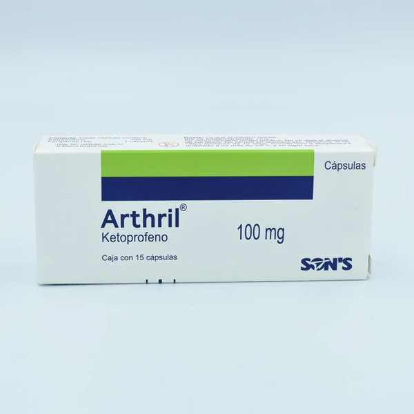 ARTHRIL KETOPROFENO TABLETAS C/15 CAPSULAS 100.00 MG
