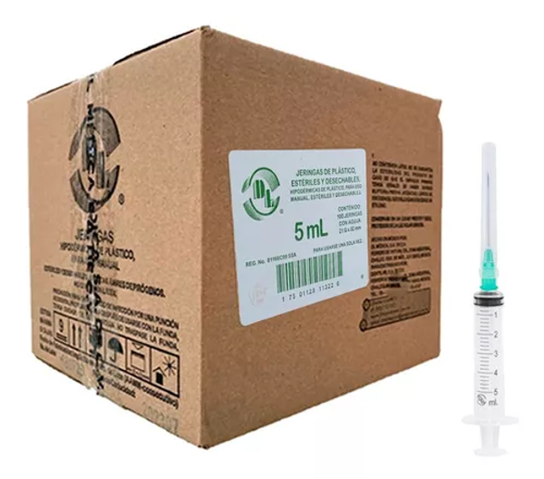 JERINGA 5ML DL 100 PZAS