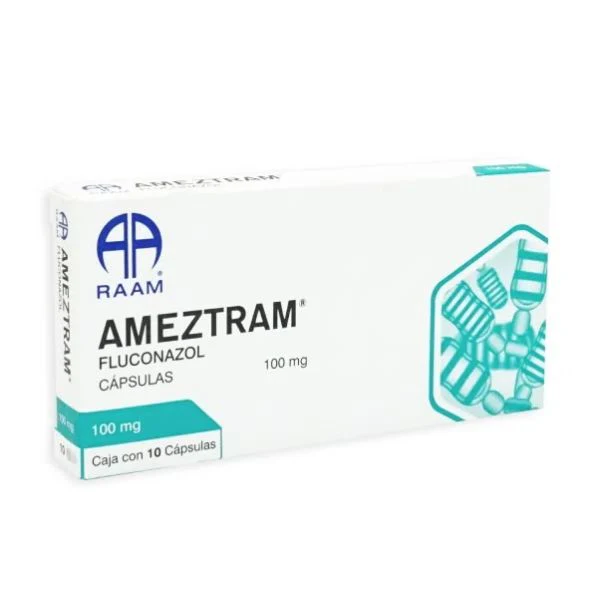 AMEZTRAM FLUCONAZOL 100.00 MG TABS. C/10