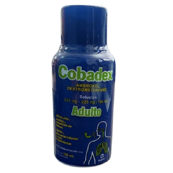 COBADEX ADULTO  (AMBROXOL/DEXTROMETORFANO 225MG/225MG/100ML)120ML SOL