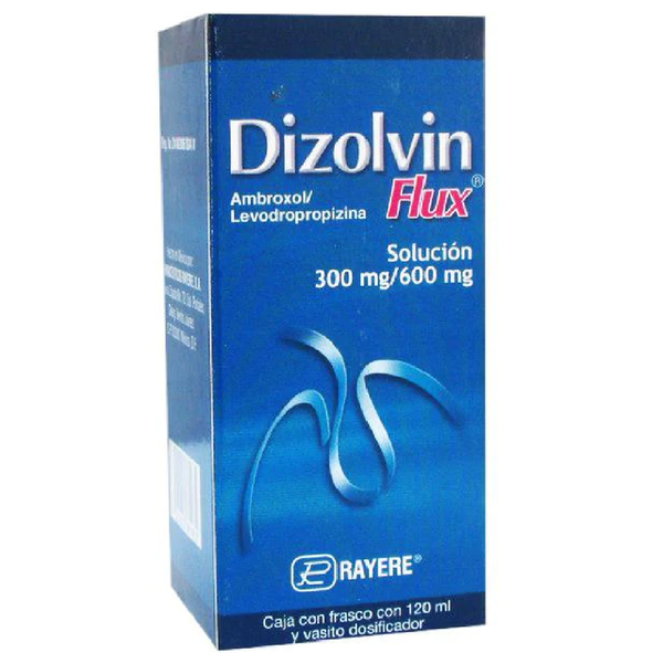 DIZOLVIN FLUX (AMBROXOL 300MG/LEVODROPROPIZINA 600MG/100ML) SOL 120ML