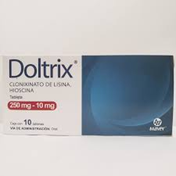 DOLTRIX CMPTO. TABS. C/10 BUTILHIOSCINA 10.00 MG CLONIXINATO DE LISINA 250.00 MG