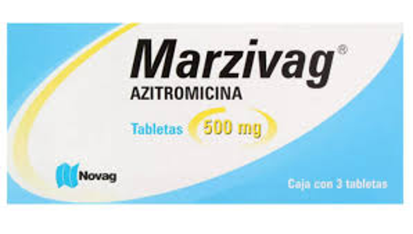 MARZIVAG  AZITROMICINA 500.00 MG TABS. C/3