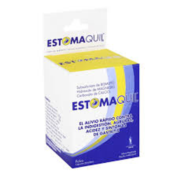ESTOMAQUIL SUBSALICILATO DE BISMUTO/MAGNESIO/BICARB. CALCIO 0.300G/1.100G/1.600G SOBRES C/20