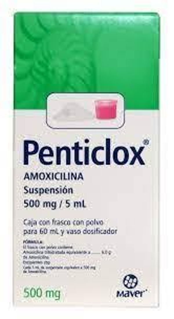 PENTICLOX SUSP. AMOXICILINA 500.00 MG C/60ML