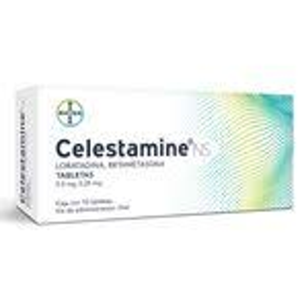 CELESTAMINE NS LORATADINA/BETAMETASONA TABS. 5.0MG/0.25MG C/10