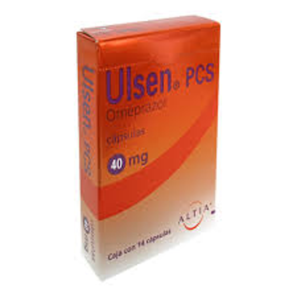 ULSEN PCS OMEPRAZOL 40MG CAPS. C/14