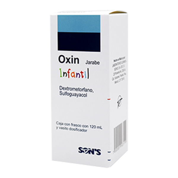 OXIN INFANTIL JARABE (DEXTROMETORFANO 0.10 G SULFOGUAYACOL 1.50 G)
