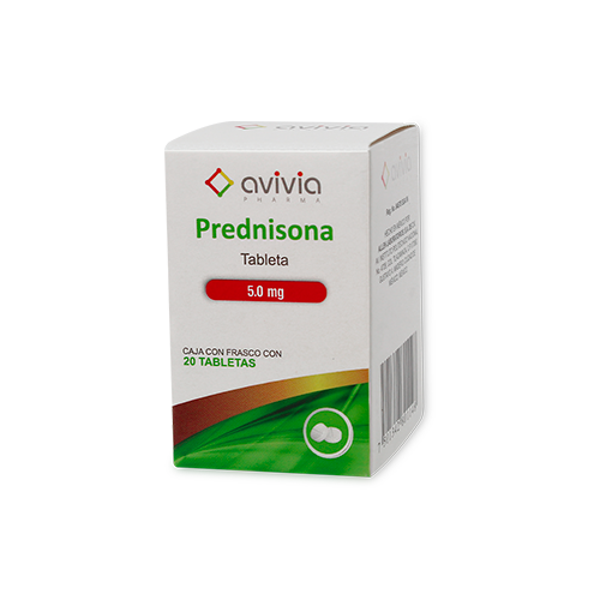 PREDNISONA 5.00 MG AVIVIA C/20 TABS