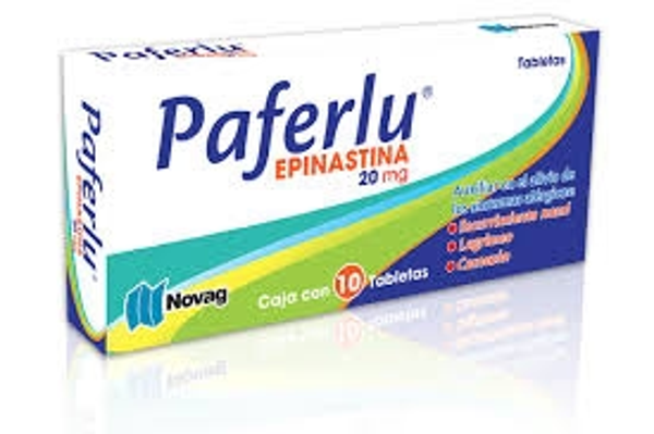 PAFERLU EPINASTINA 20.00 MG C/10 TABS