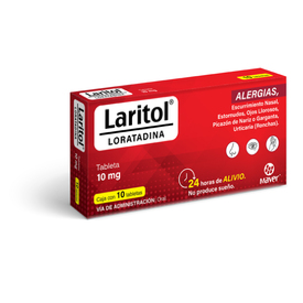 LARITOL C/10 TABS (LORATADINA)10MG