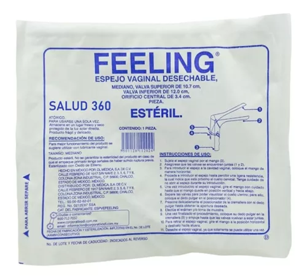 ESPEJO VAGINAL MEDIANO MEDIANO NO ESTERIL PIEZA FEELING
