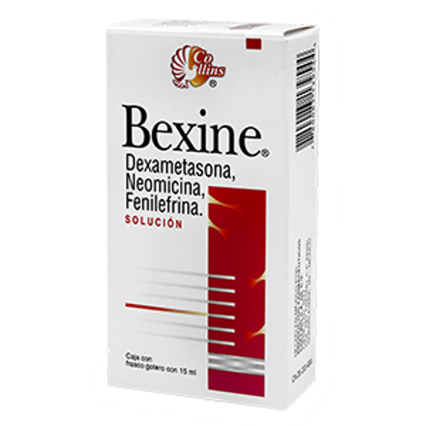 BEXINE NASAL GOTAS (NEOMICINA 3.50 MG FENILEFRINA 5.0 MG DEXAMETASONA 0.5 MG)GOTERO CON 15ML