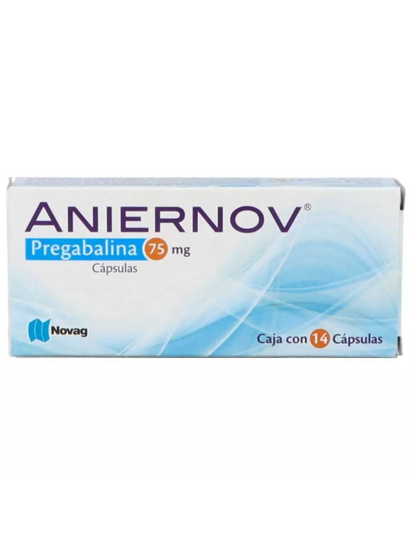 ANIERNOV (PREGABALINA 75 MG C/14 CAPSULAS)