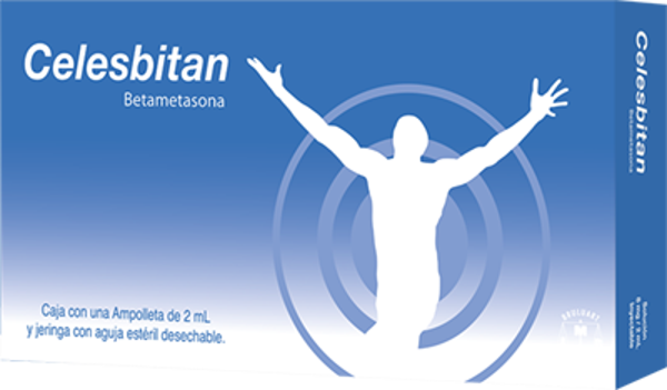 CELESBITAN INYECTABLE (BETAMETASONA 8MG/2ML) CAJA CON AMPOLLETA DE 2ML Y JERINGA