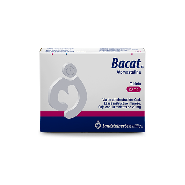 BACAT TABS(ATORVASTATINA 20MG C/10)