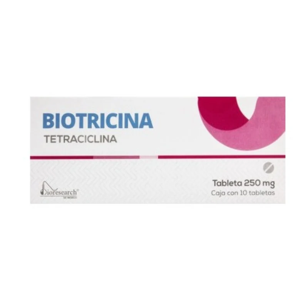 BIOTRICINA 250MG C/10 TETRACICLINA BIORESEARCH