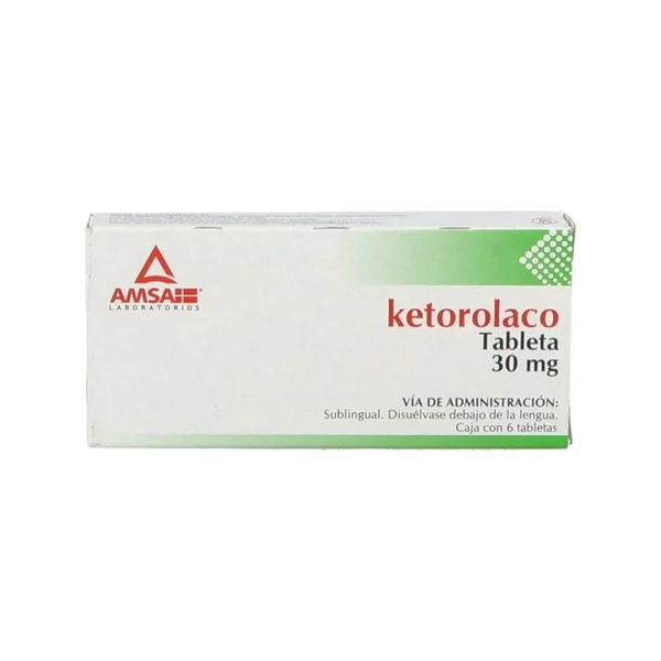 KETOROLACO SUBLINGUAL 30.00 MG AMSA C/6