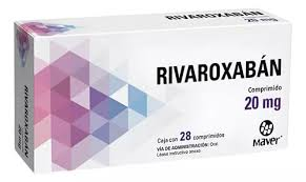 RIVAROXABAN 20MG COMPRIMIDOS C/28