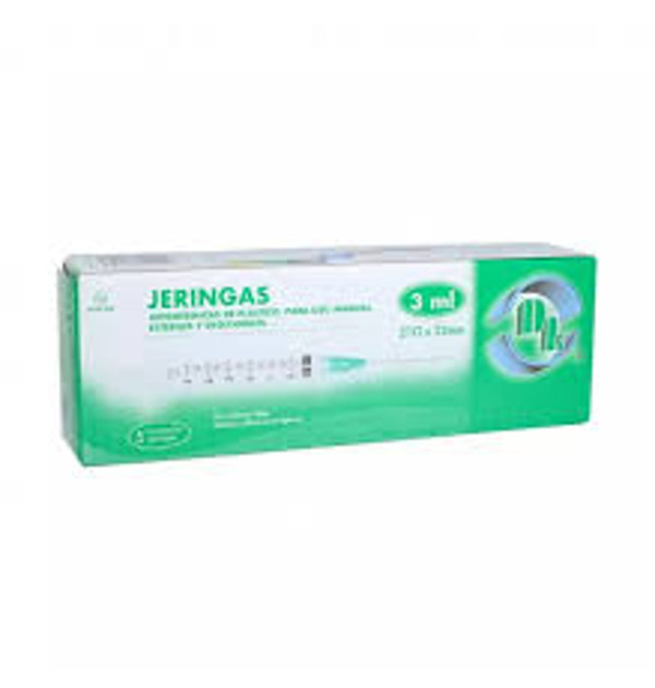 JERINGA DL VERDE 21G X 32MM 3ML C/5 PZA