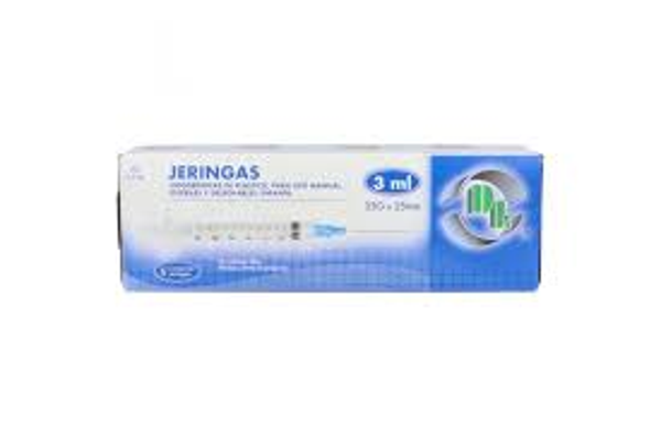 JERINGA DL AZUL 3ML PEDIATRICA AZUL 23G 25MM C/5 PZAS.